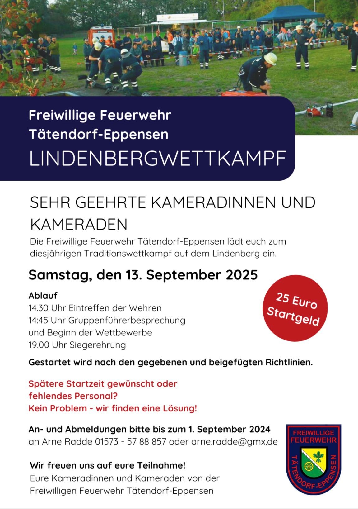 Feuerwehrtraditionswettkämpfe auf dem Lindenberg